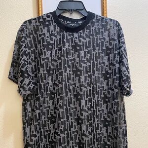 Forever 21 Black and Gray Graphic Tee